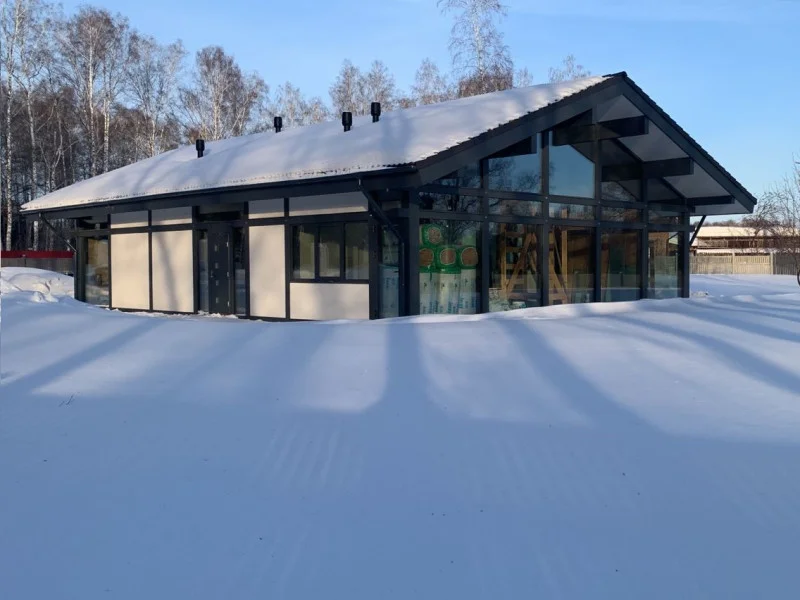 Красота природы с фахверк строением